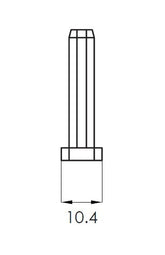 SOLO 50x10mm, END CAP